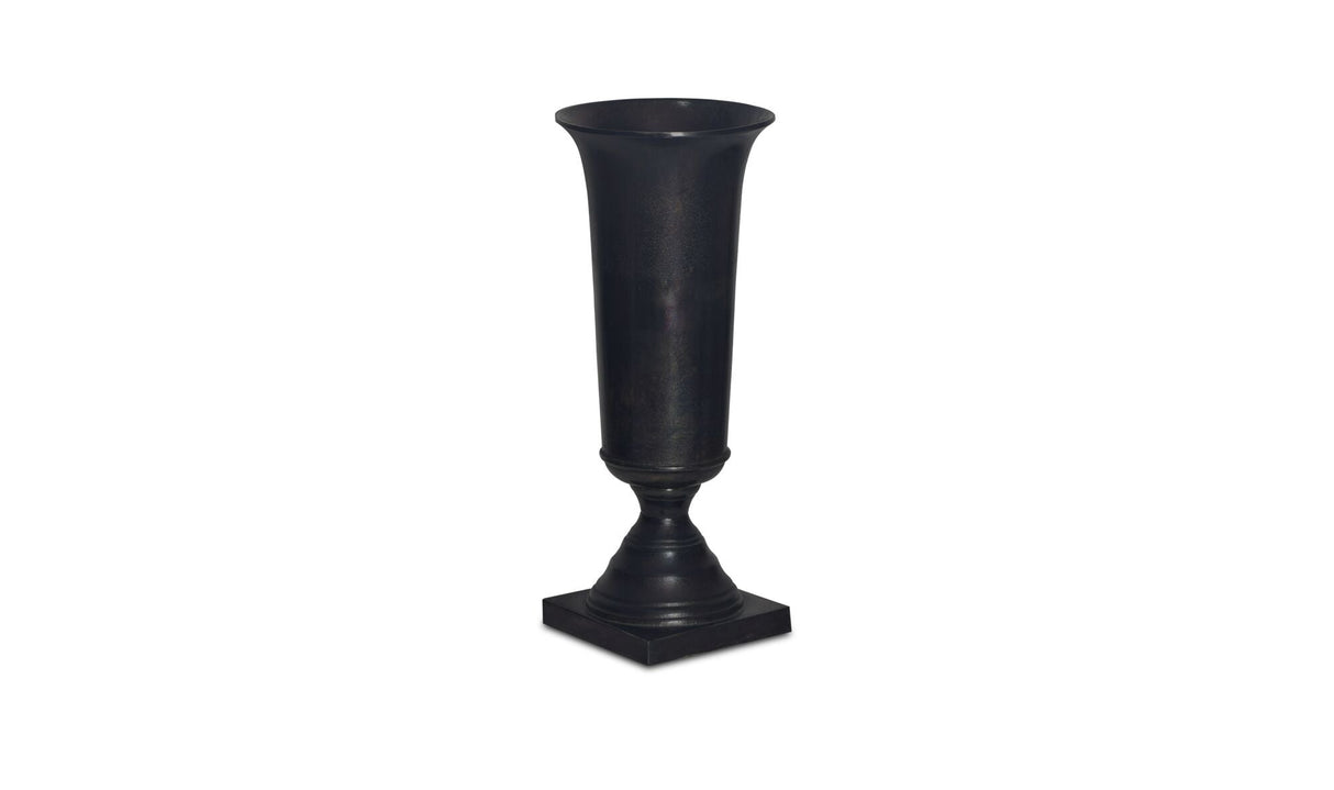 Cassia Cast Aluminum Vase Black by Moe's Home at Eve Furniture