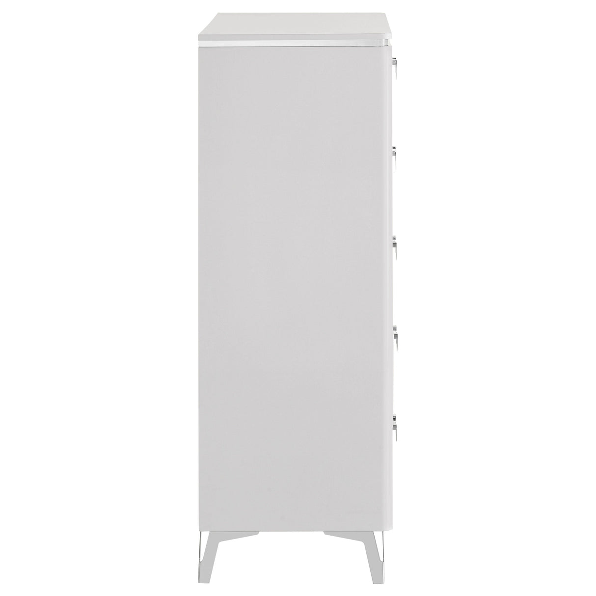Cassia White High Gloss 5-drawer Bedroom Chest of Drawers by Coaster at Eve Furniture