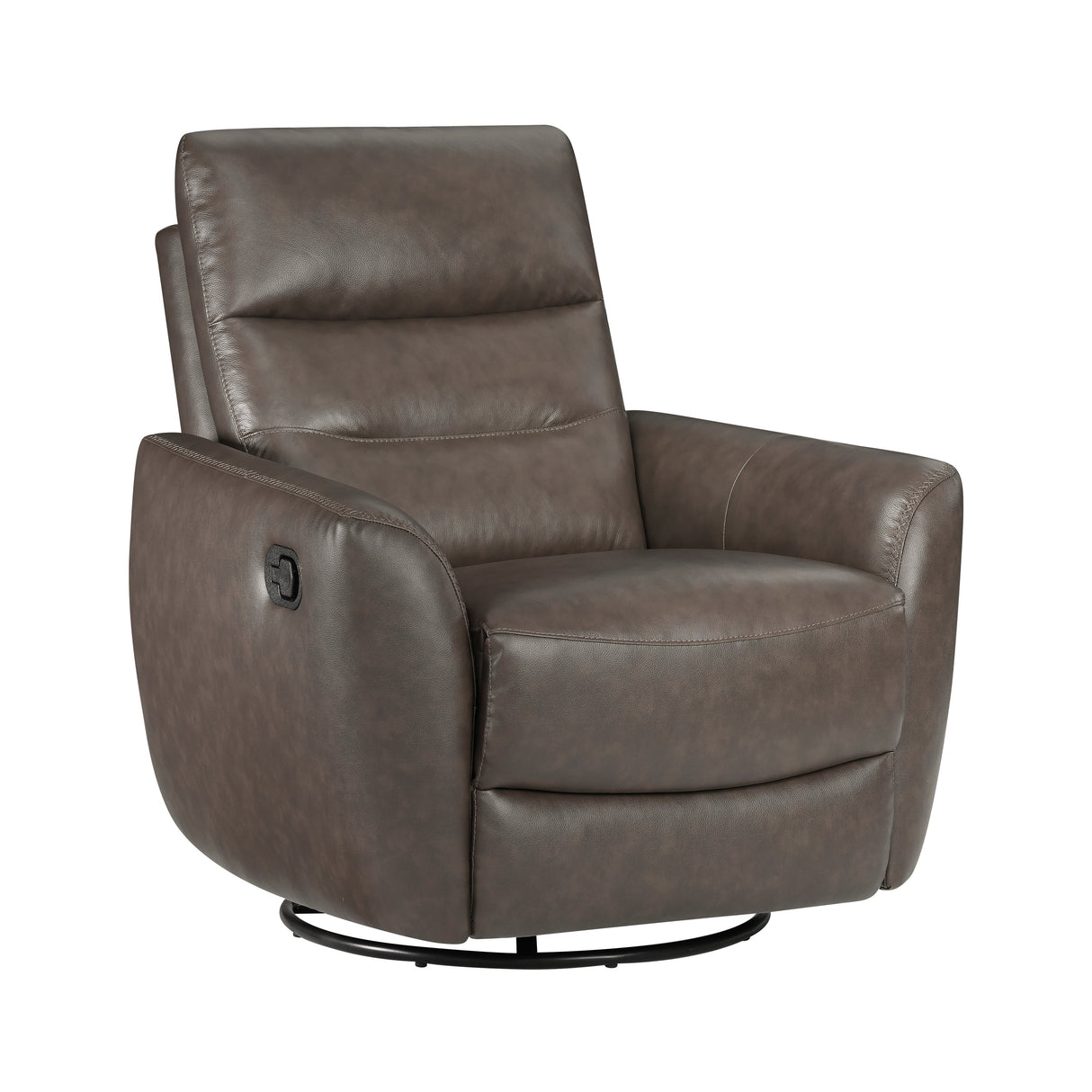 Cassian Dark Brown Swivel Glider Reclining Chair