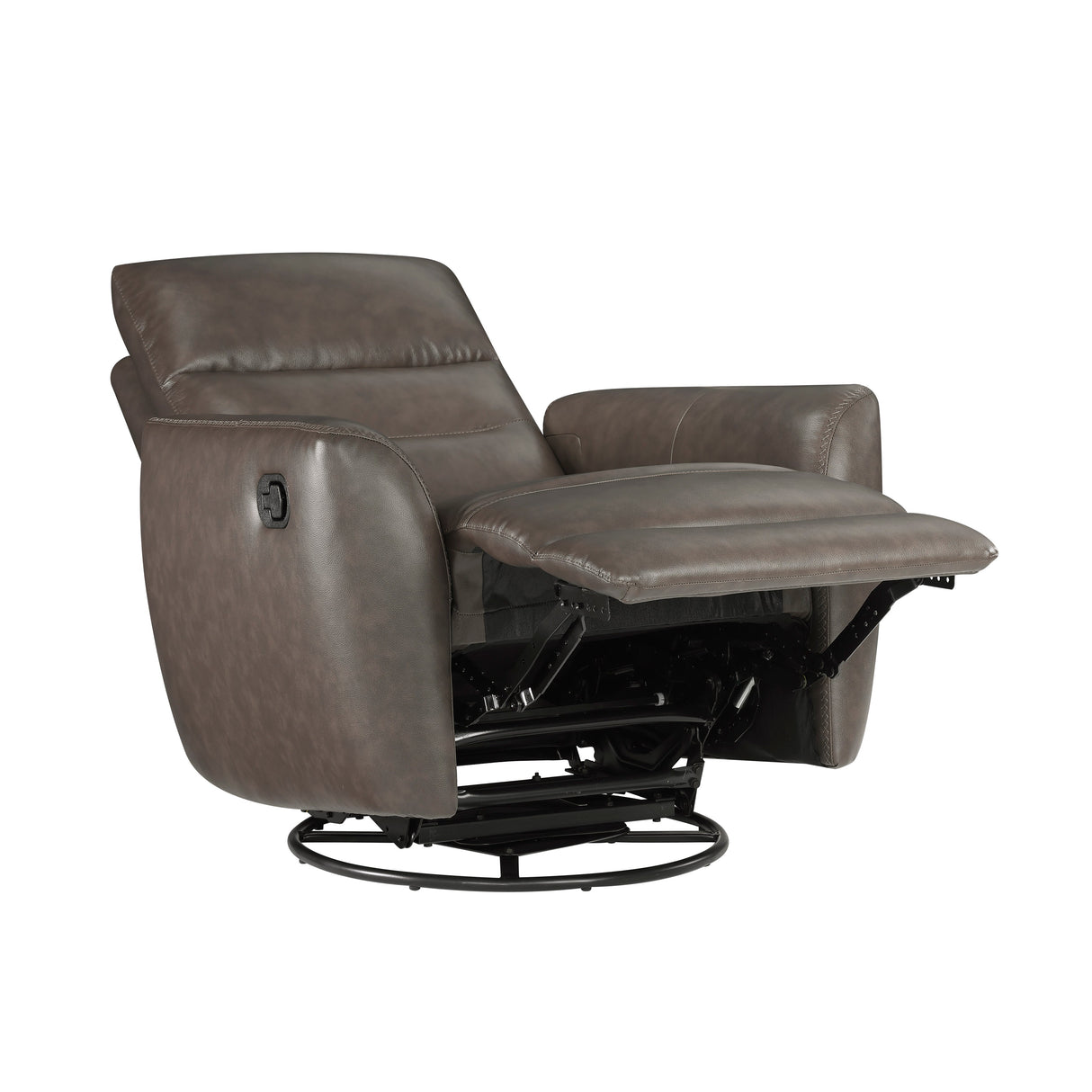 Cassian Dark Brown Swivel Glider Reclining Chair