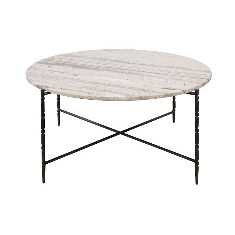 Cassian Gray/Black Cocktail Table by Crestview at Eve Furniture