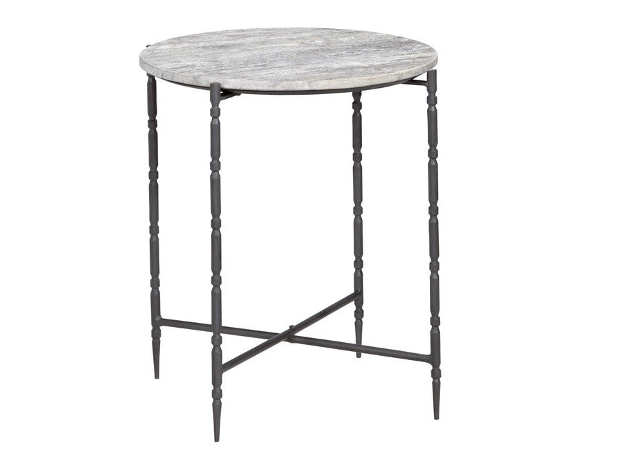 Cassian Gray/Black End Table by Crestview at Eve Furniture