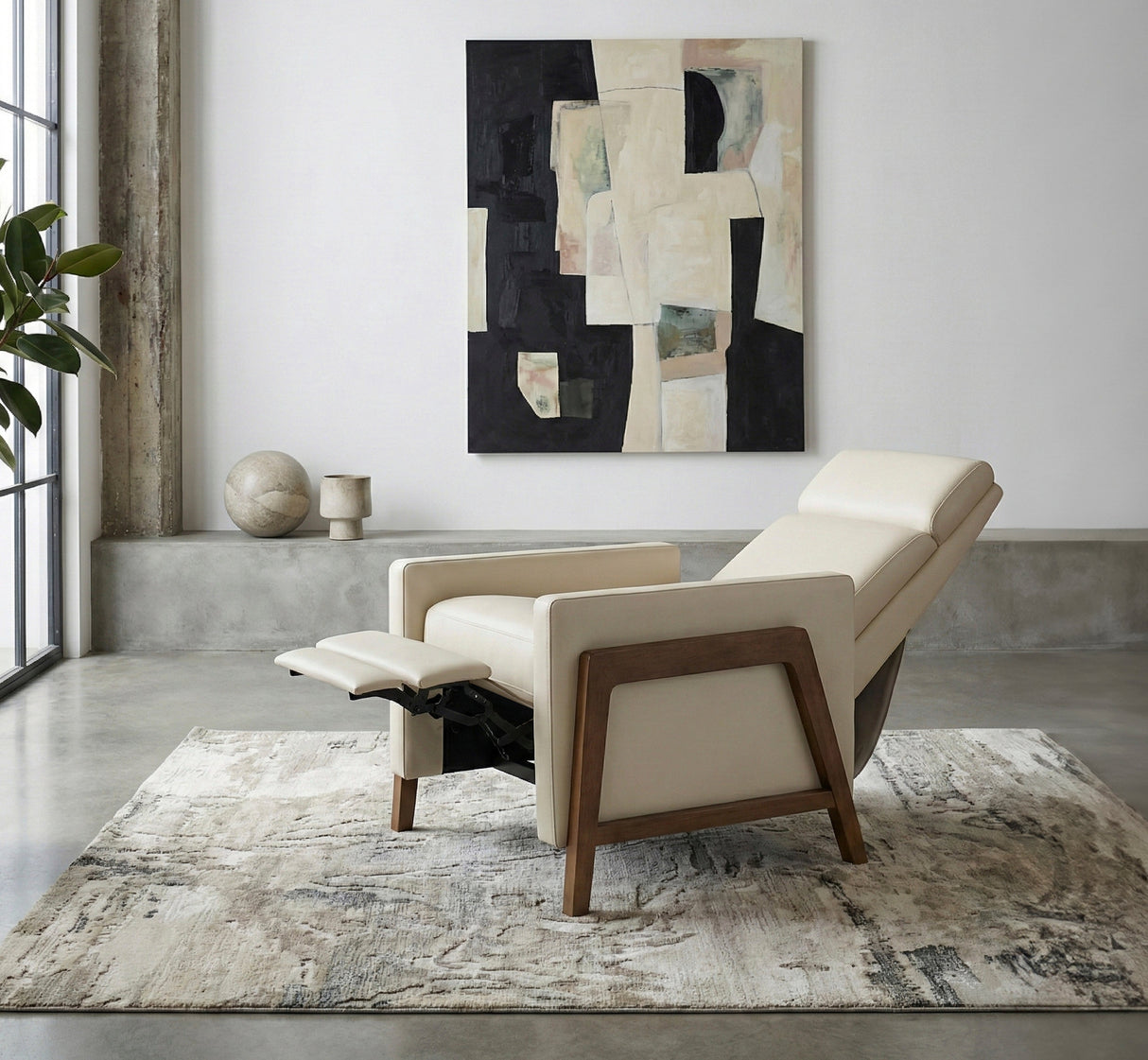 Cassian Taupe Swivel Glider Reclining Chair