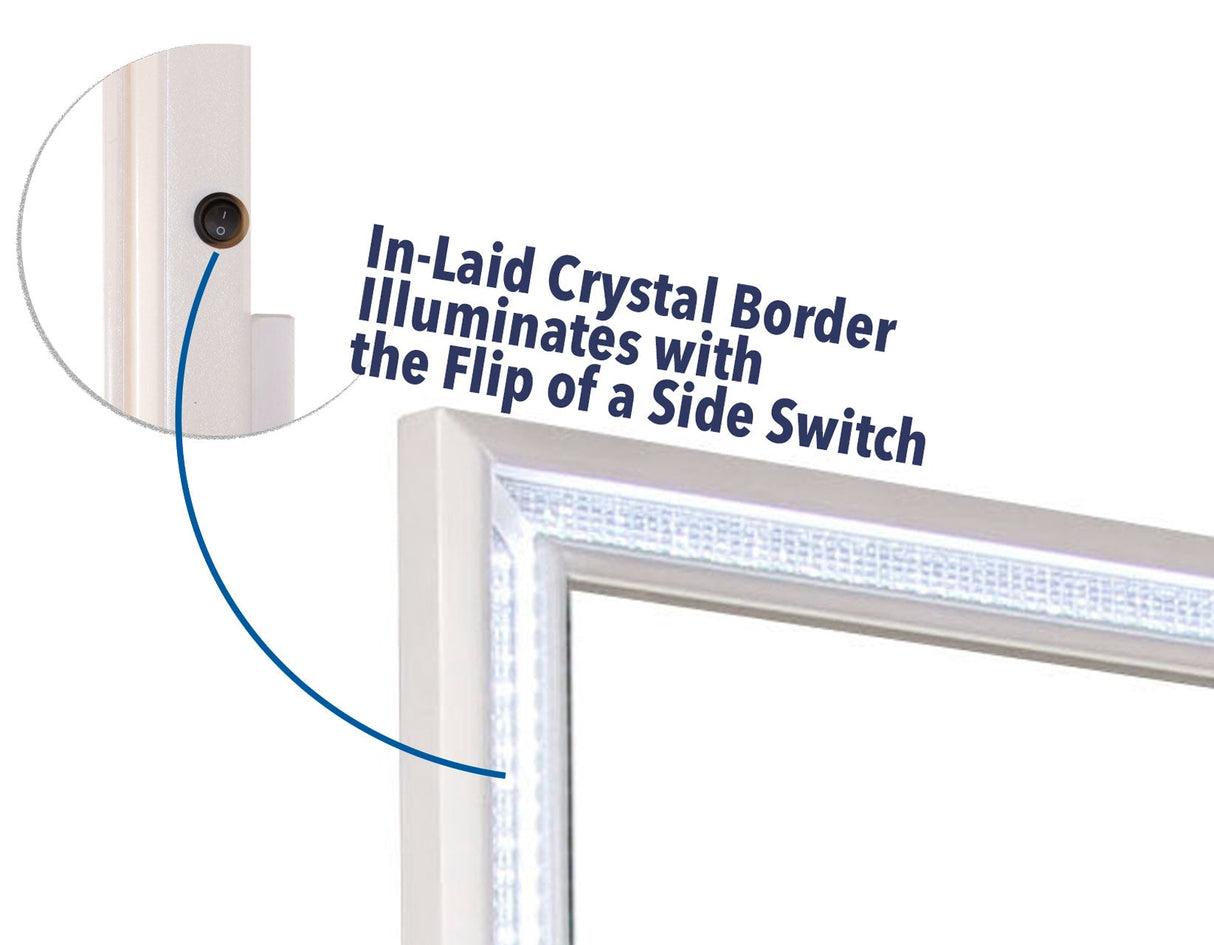 Cassie Illuminating Pearl Bedroom Set by Steve Silver at Eve Furniture