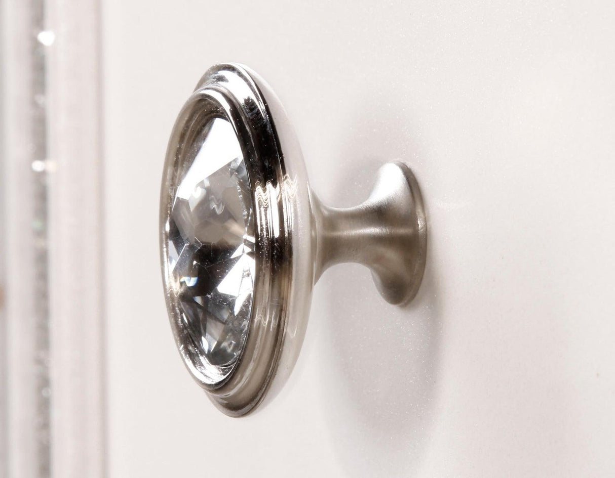 Cassie Illuminating Glam Dresser and Mirror, Shimmering Pearl Finish by Steve Silver at Eve Furniture