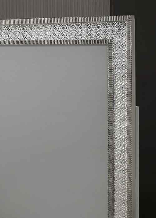 Cassiopeia Metallic Gray 4-Piece Queen Bedroom Set by Furniture of America at Eve Furniture