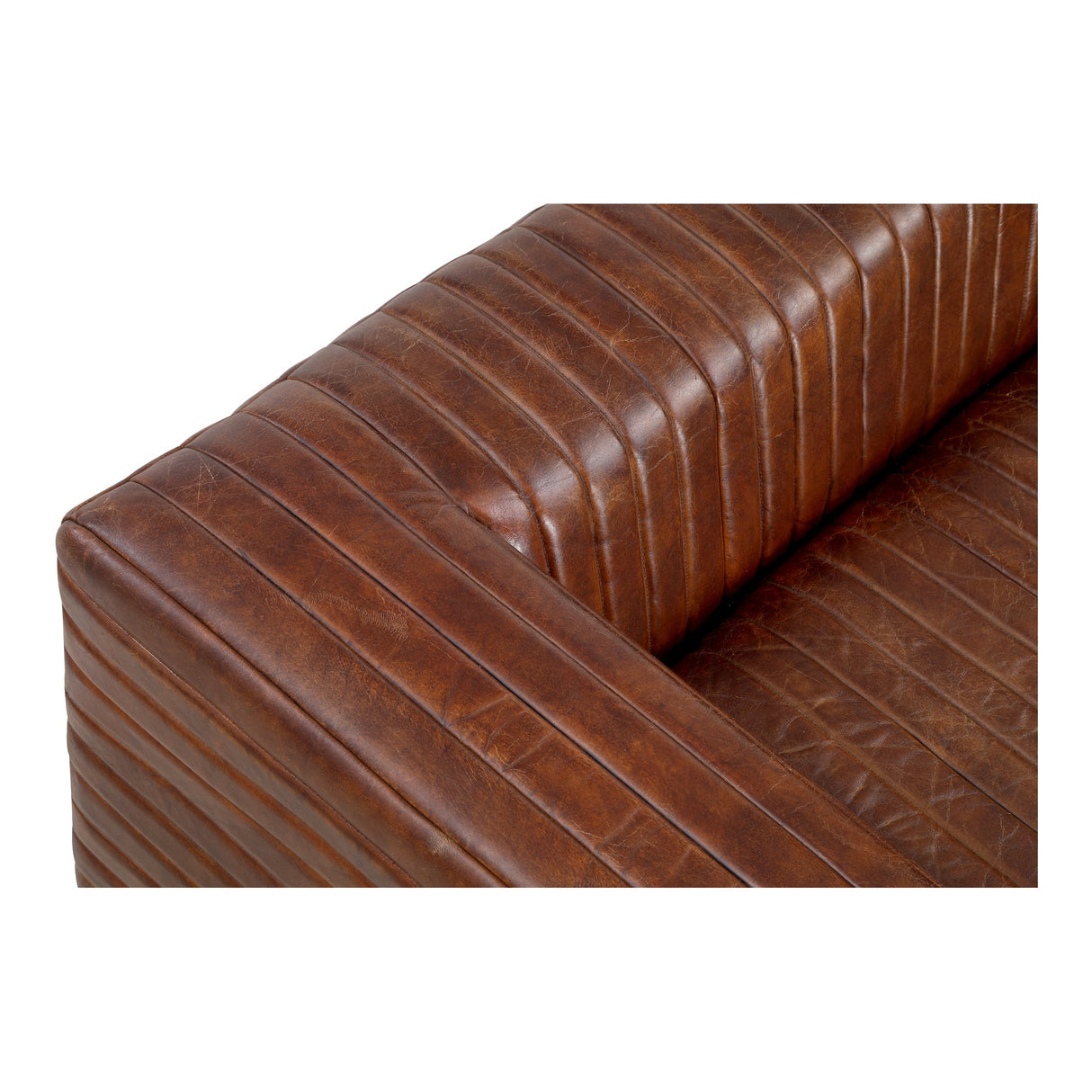 Castle Dark Brown Sofa by Moe's Home at Eve Furniture