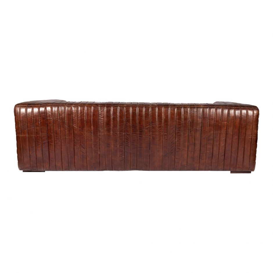 Castle Sofa Dark Brown by Moe's Home at Eve Furniture