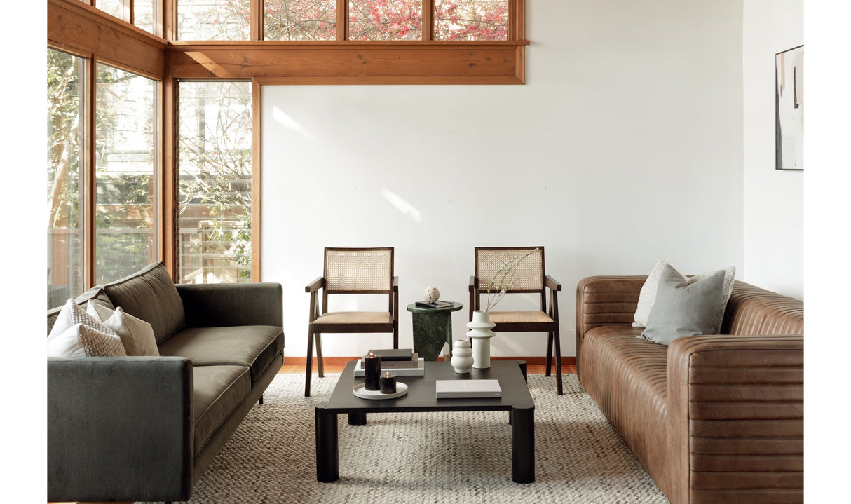 Castle Sofa Light Brown by Moe's Home at Eve Furniture