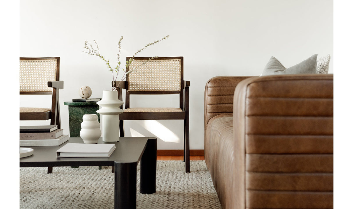 Castle Sofa Light Brown by Moe's Home at Eve Furniture