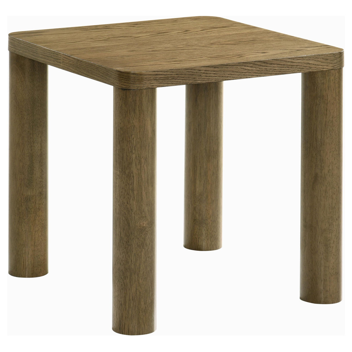 Castlewood Brown Oak Engineered Wood Accent Side End Table by Coaster at Eve Furniture