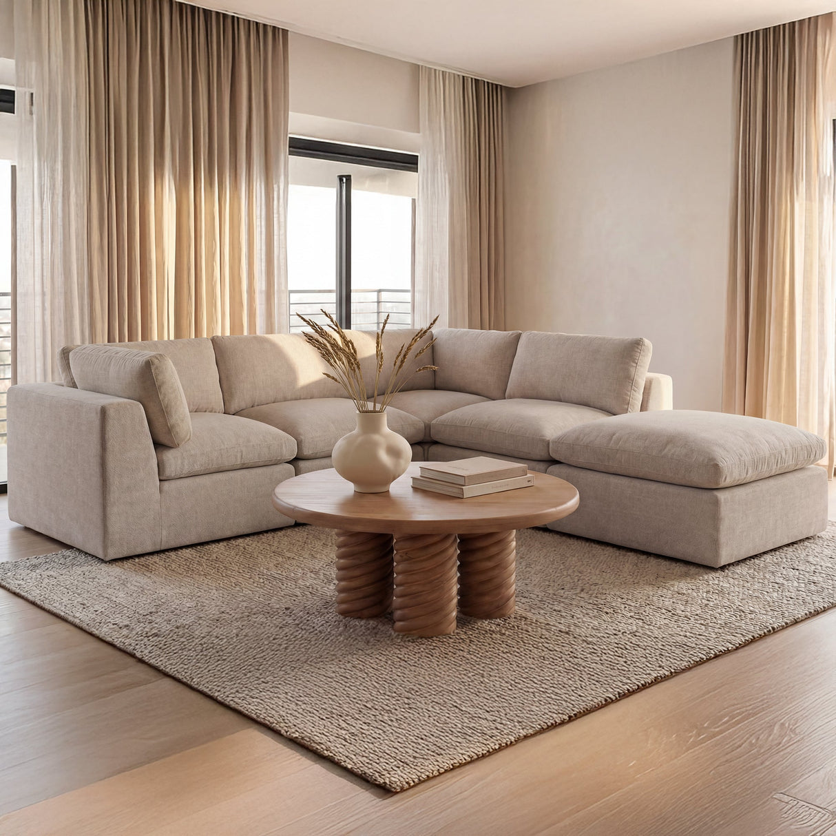 Cates Pebble Dream Modular Sectional by MOES at Eve Furniture