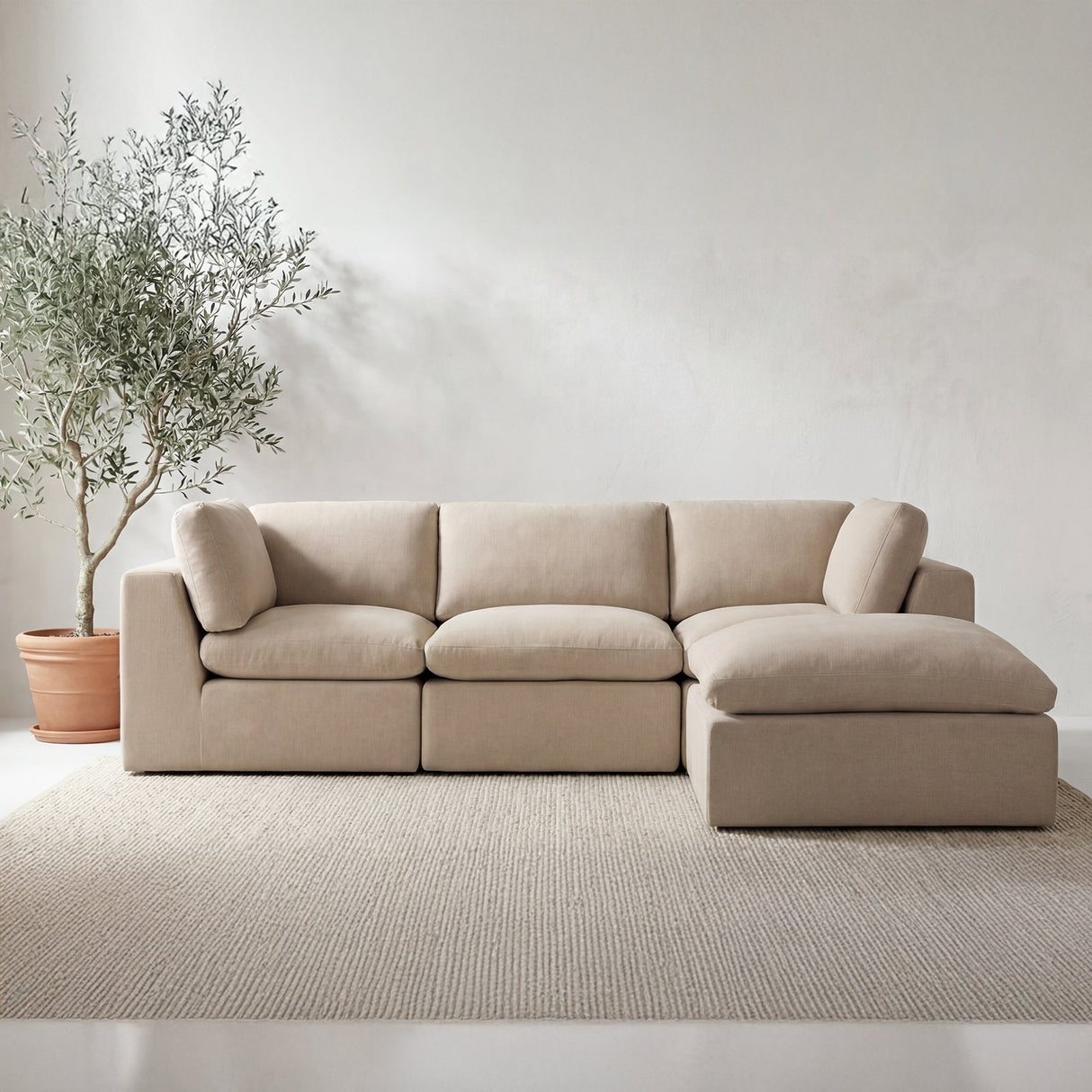 Cates Pebble Lounge Modular Sectional by Moe's Home at Eve Furniture