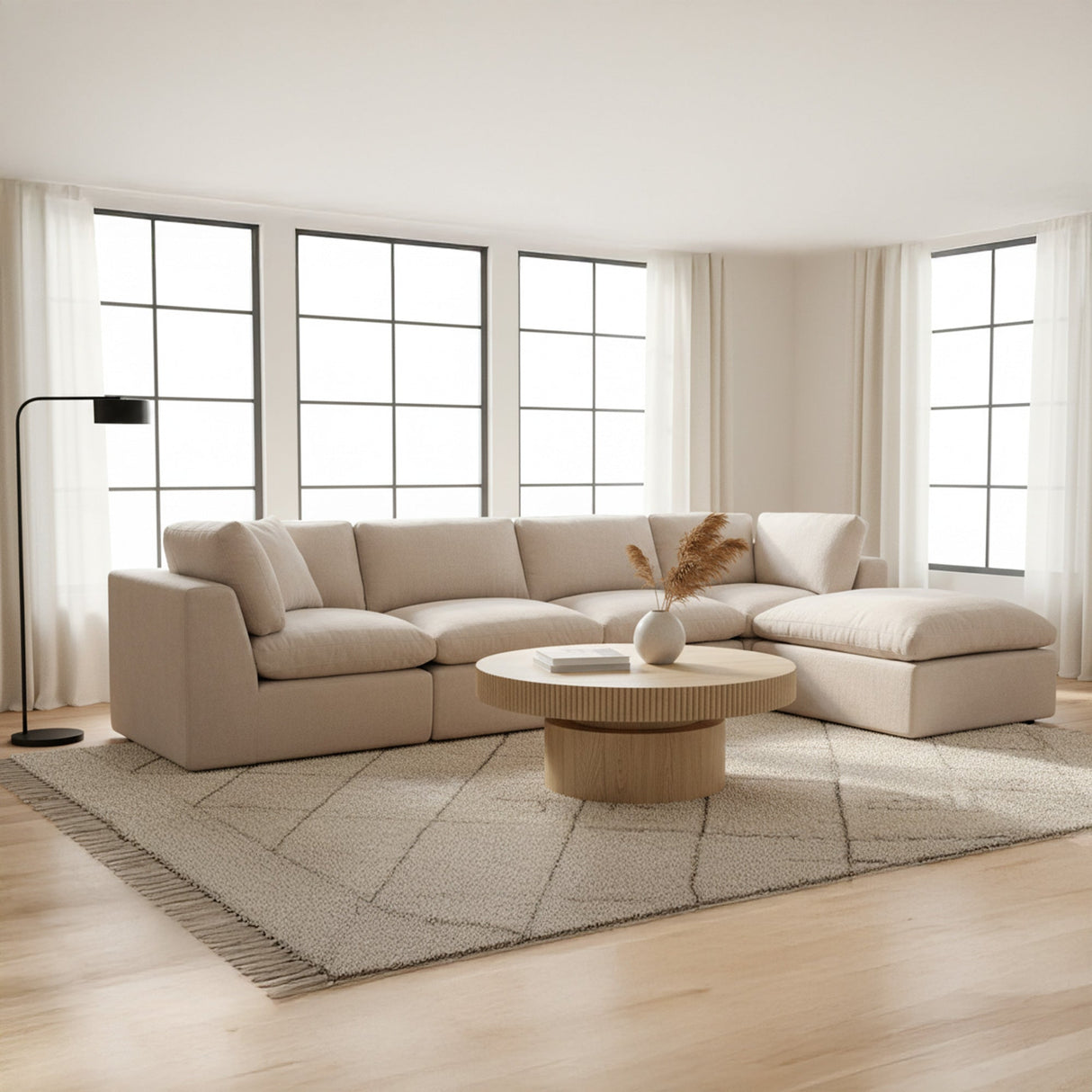 Cates Pebble Nook Modular Sectional by Moe's Home at Eve Furniture