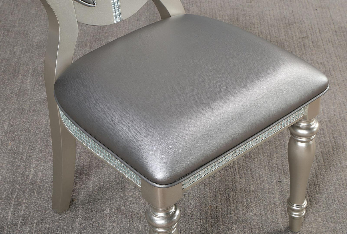 Cathalina Silver Side Chair, Set of 2 by Furniture of America at Eve Furniture