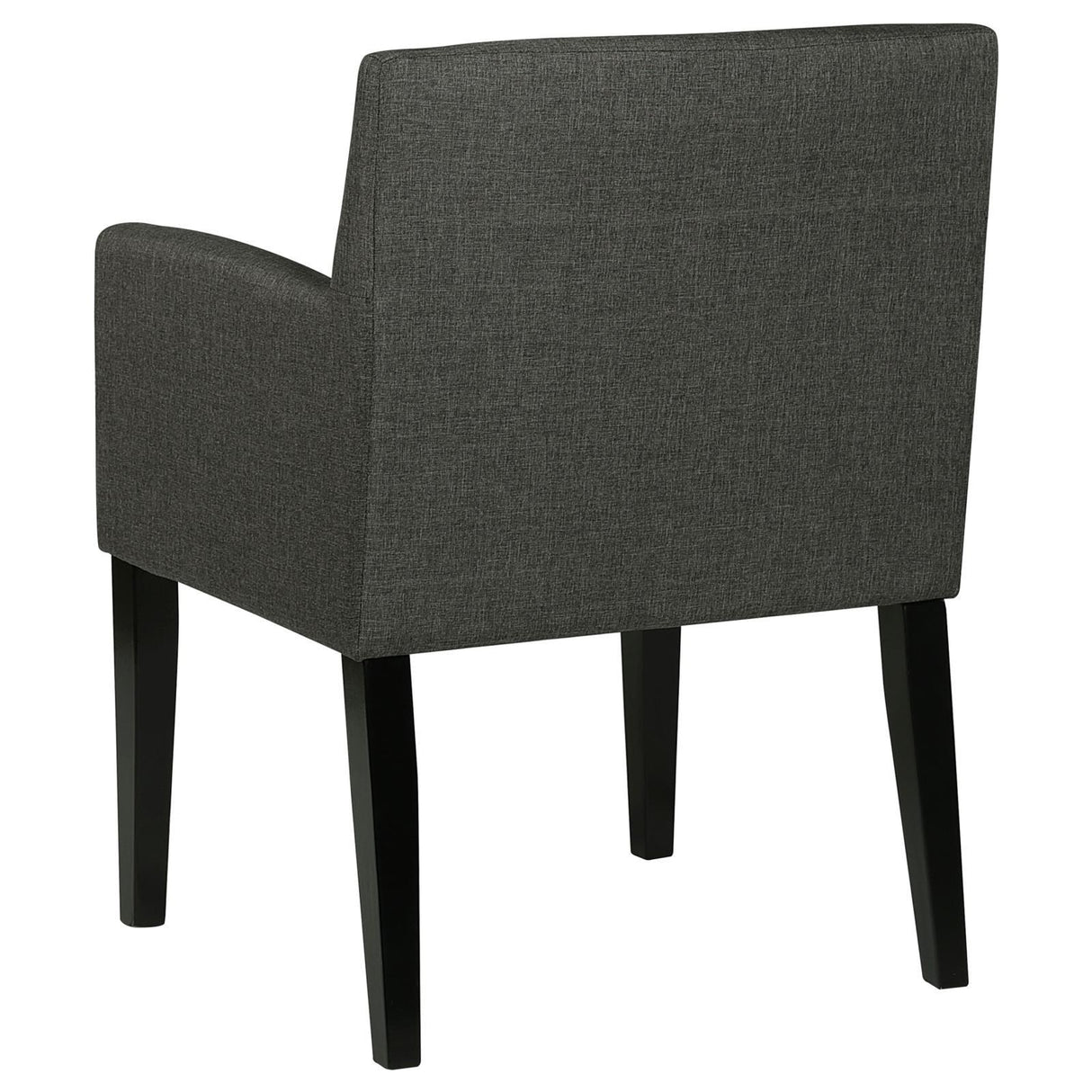 Catherine Upholstered Dining Arm Chair Charcoal Grey and Black (Set of 2) by Coaster at Eve Furniture