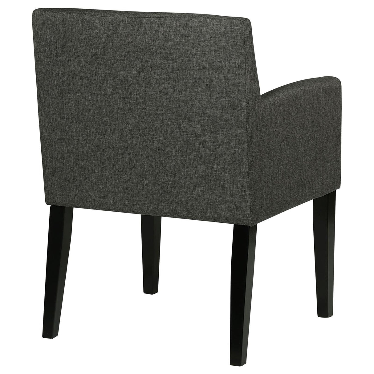 Catherine Upholstered Dining Arm Chair Charcoal Grey and Black (Set of 2) by Coaster at Eve Furniture