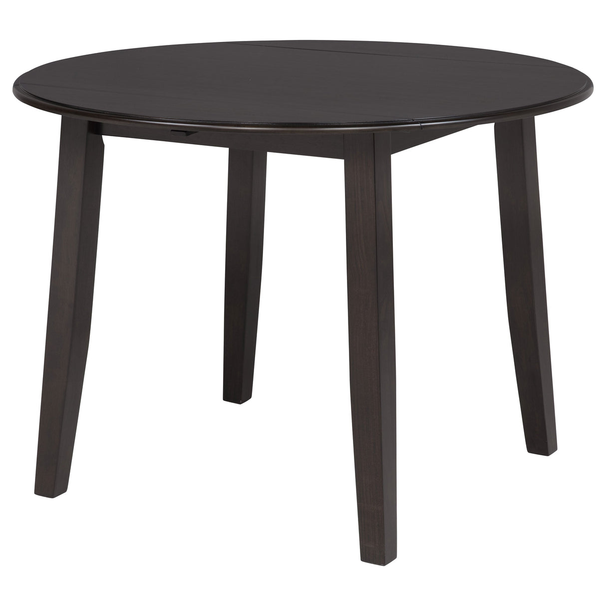 Catley Dark Coffee 5-piece Round Drop Leaf Dining Table Set by Coaster at Eve Furniture