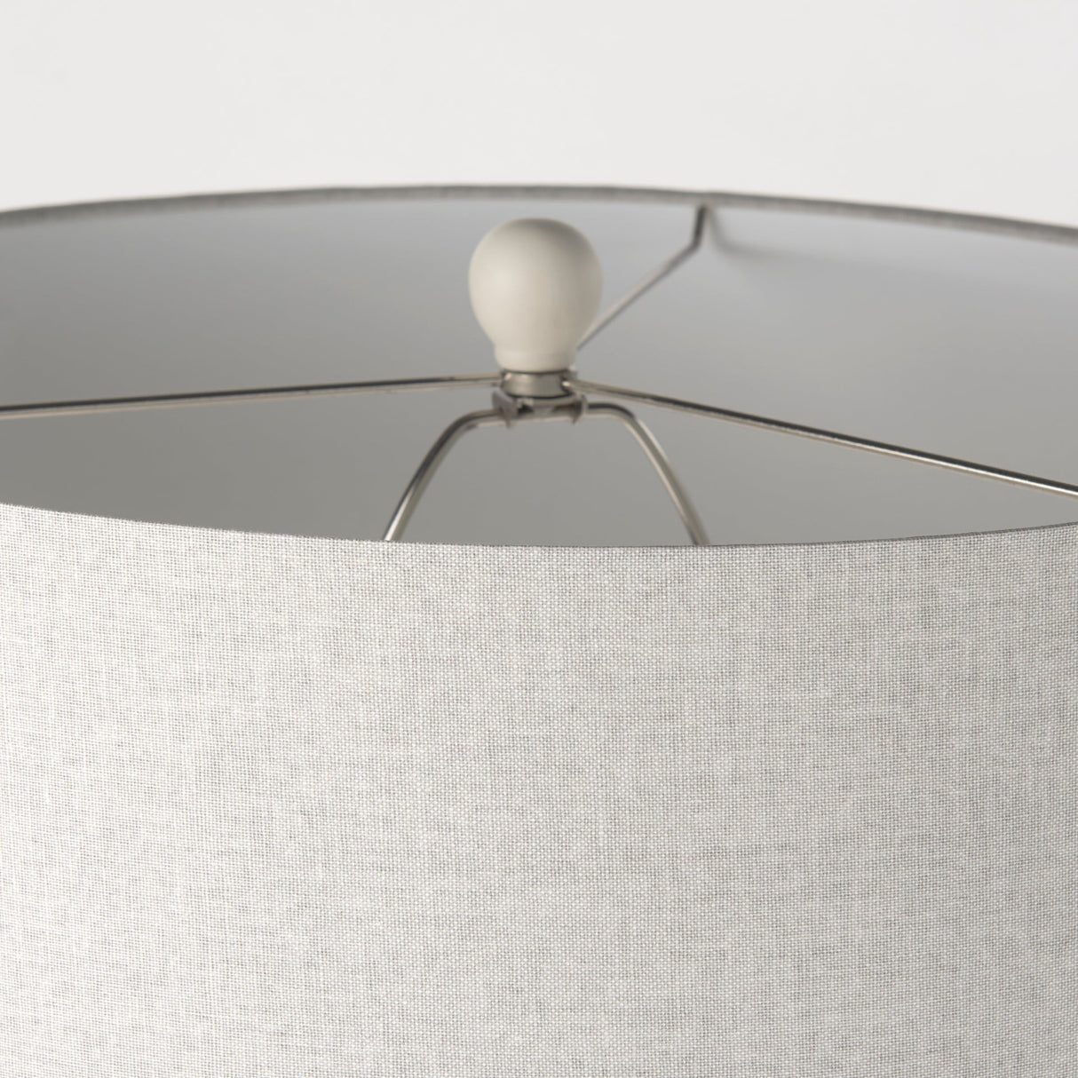 Cato 20.0L x 20.0W x 33.5H Cream Base W/White Shade Table Lamp by Mercana at Eve Furniture