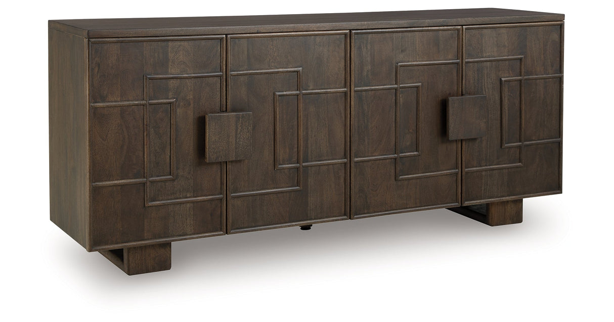 Cato Dark Brown Accent Cabinet by ASHLEY FURNITURE at Eve Furniture