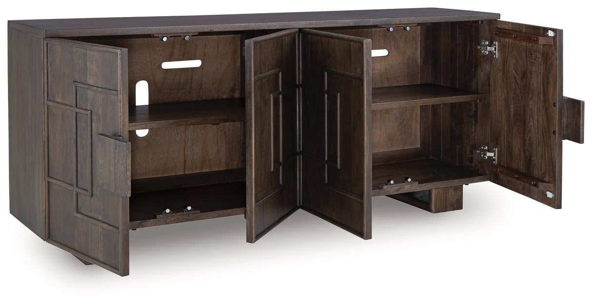 Cato Dark Brown Accent Cabinet by ASHLEY FURNITURE at Eve Furniture