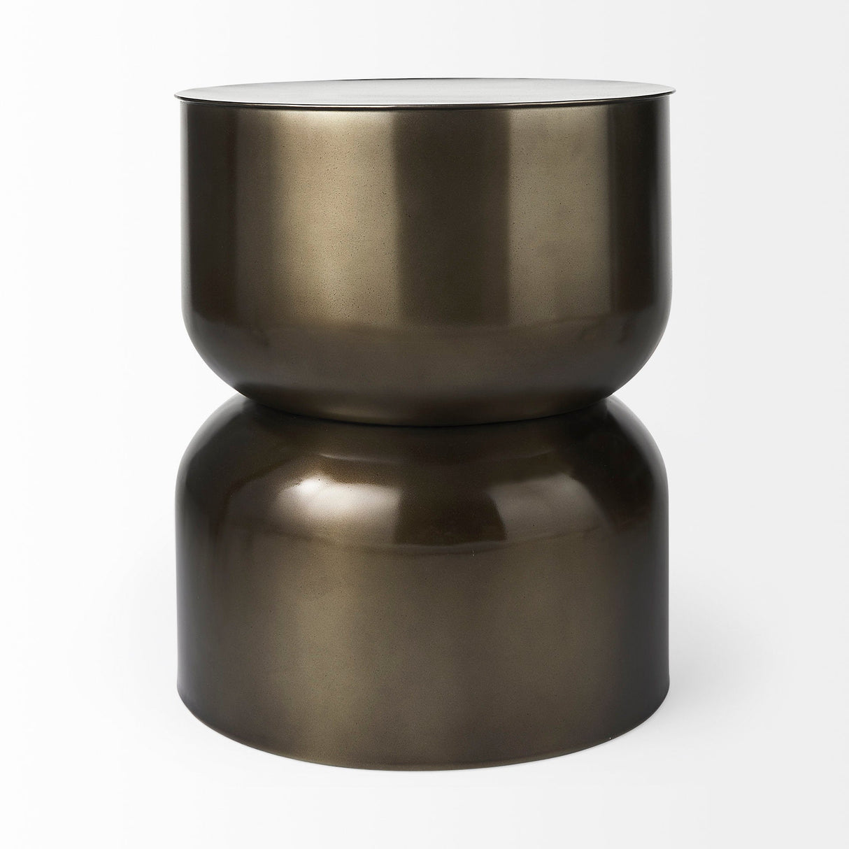 Catriona Gold Accent Hourglass Table by Mercana at Eve Furniture