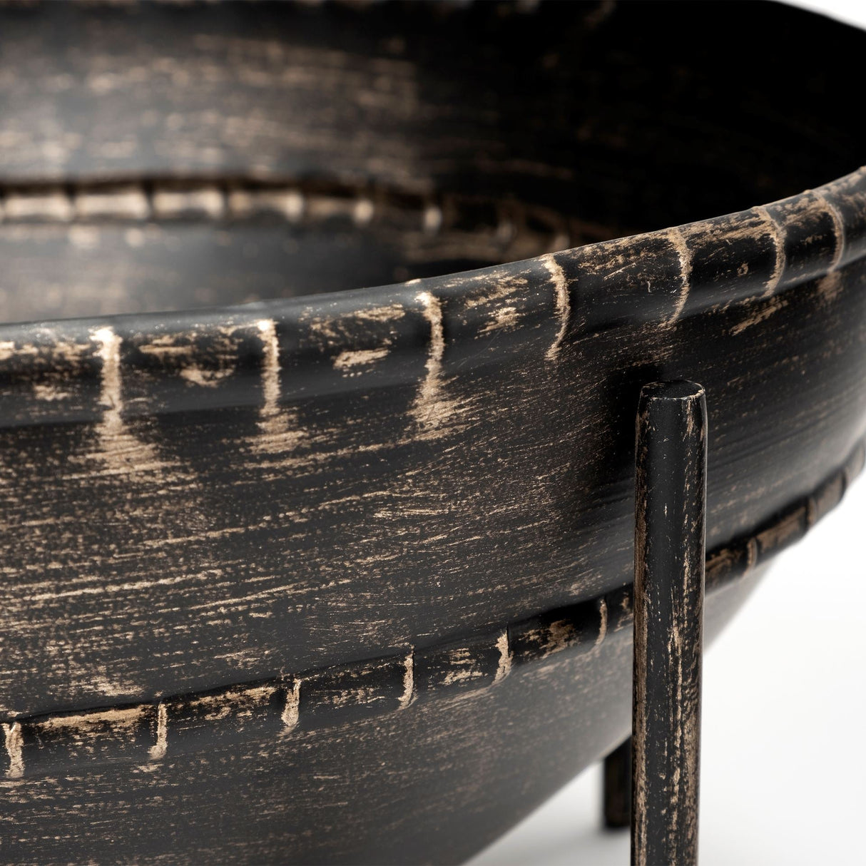 Cauldron (Set of 2) Brown Metal Bowls by Mercana at Eve Furniture