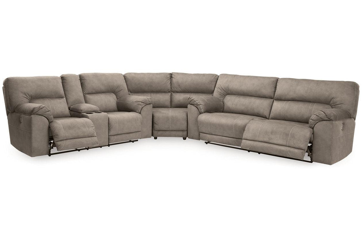 Cavalcade Slate 3-Piece Power Reclining Sectional by Ashley at Eve Furniture