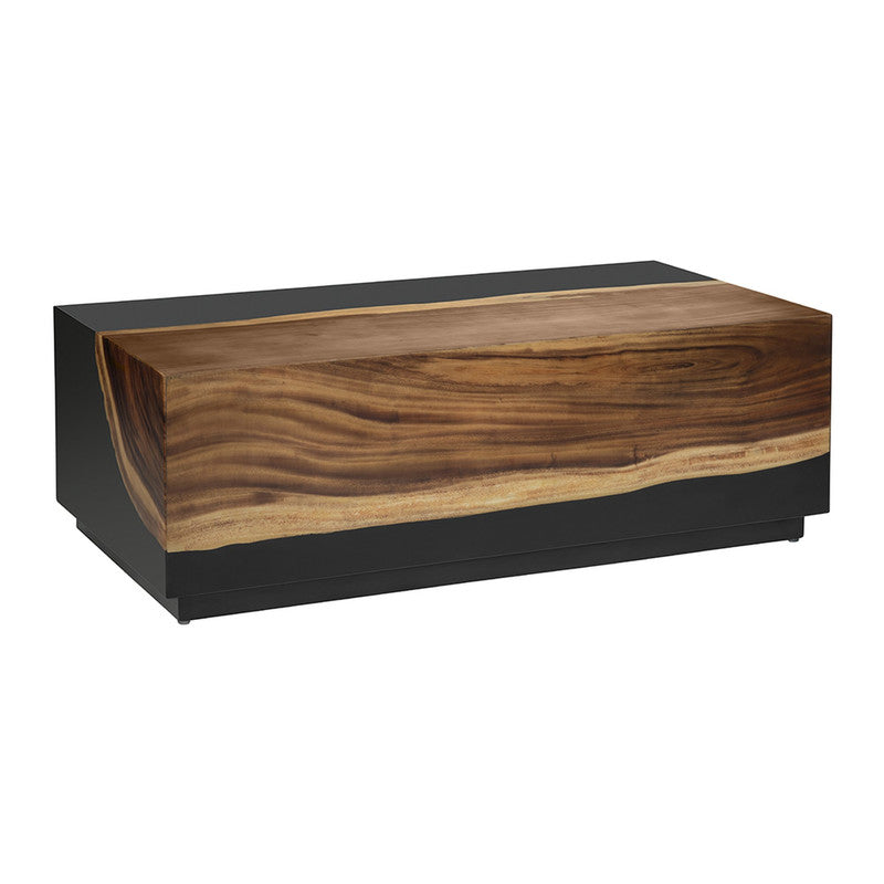 Cavallo Black/Brown Cocktail Table by Crestview at Eve Furniture