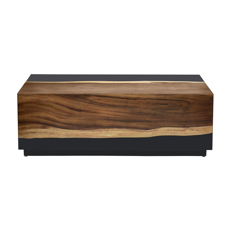 Cavallo Black/Brown Cocktail Table by Crestview at Eve Furniture