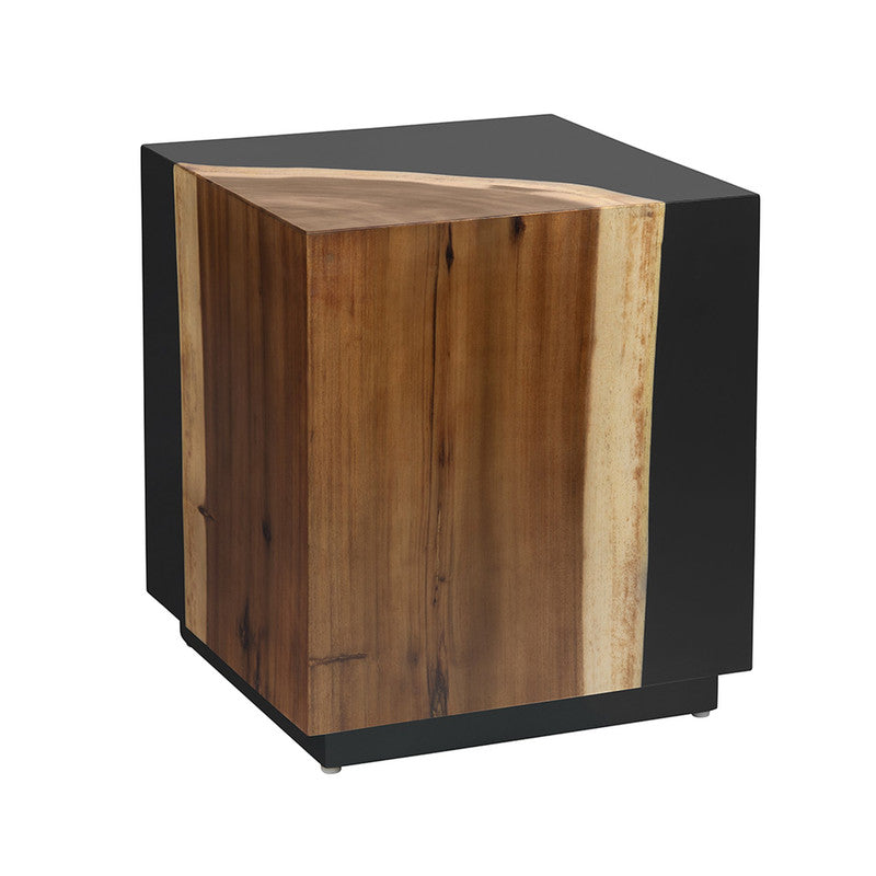Cavallo Black/Brown End Table by Crestview at Eve Furniture