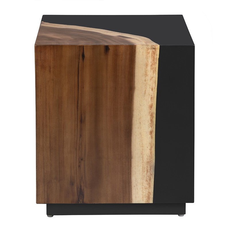 Cavallo Black/Brown End Table by Crestview at Eve Furniture