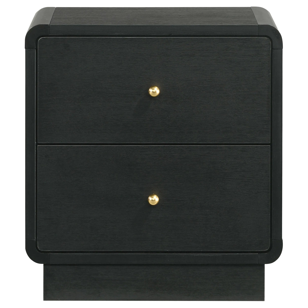 Cavelle Black 2-Drawer Nightstand by Coaster at Eve Furniture