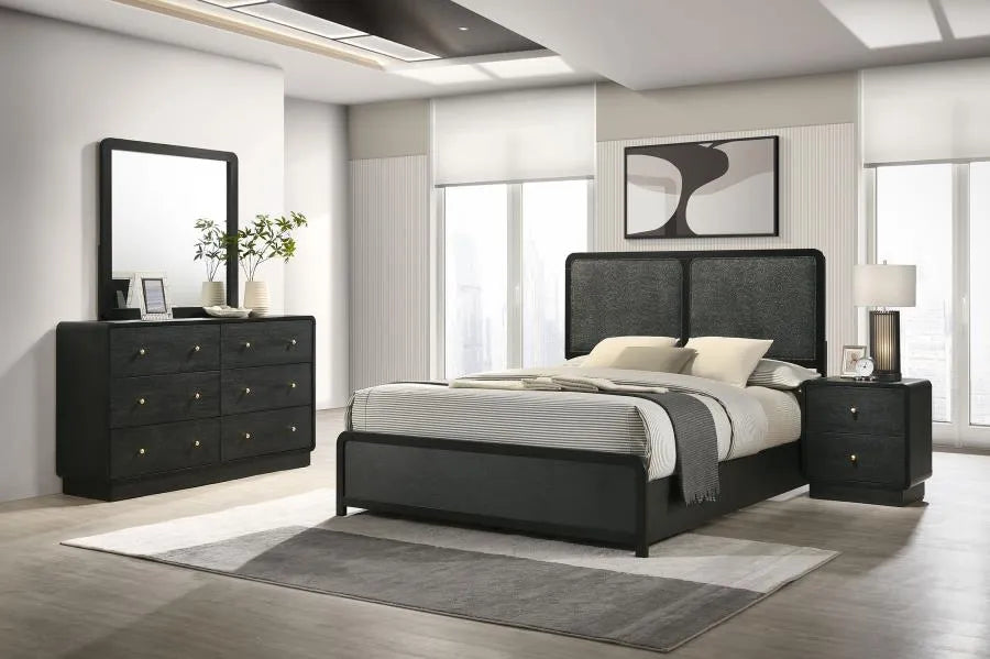 Cavelle Black 4-piece Queen Bedroom Set by Coaster at Eve Furniture