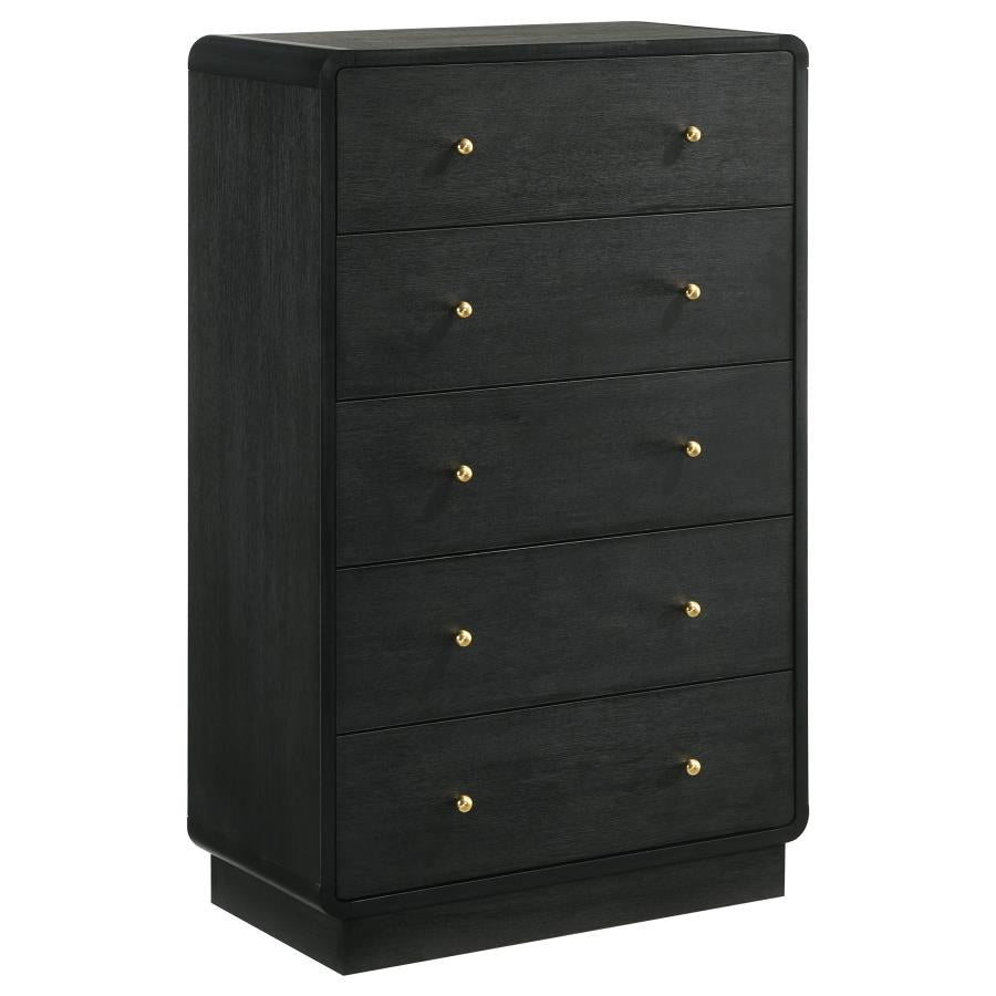 Cavelle Black 5-piece Queen Bedroom Set by Coaster at Eve Furniture