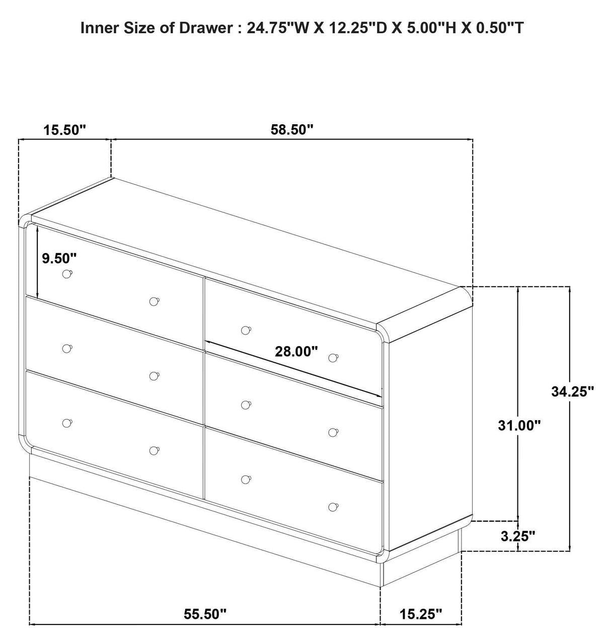 Cavelle Black 5-piece Twin Bedroom Set by Coaster at Eve Furniture