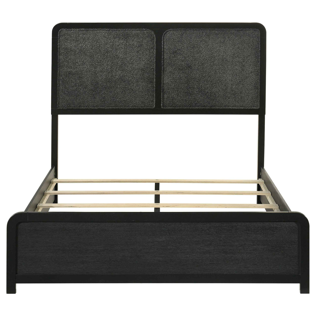 Cavelle Black 51-inch Upholstered Full Panel Bed by Coaster at Eve Furniture