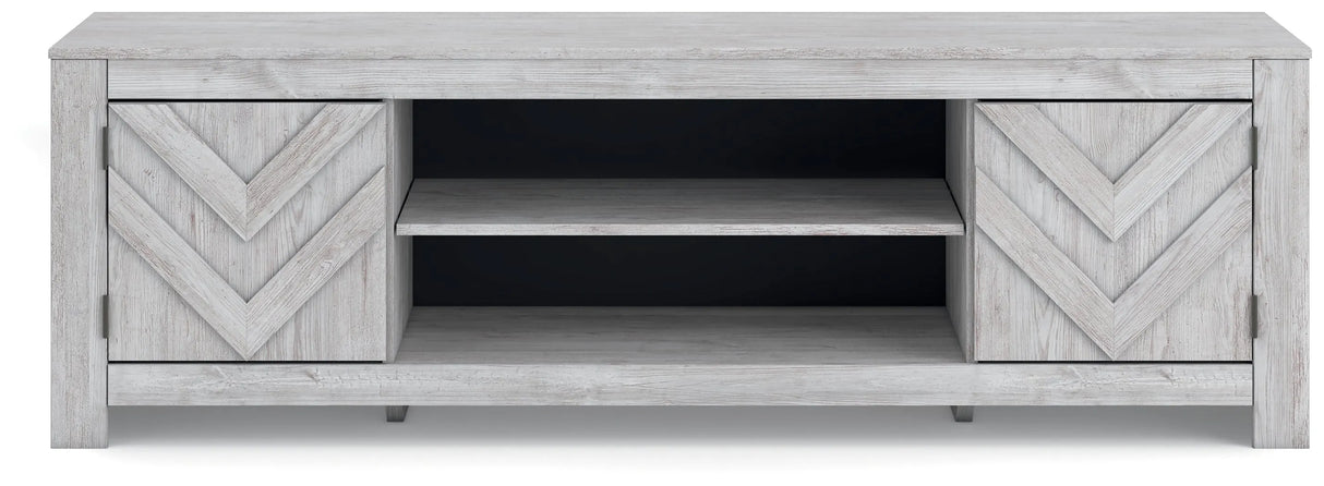 Cayboni Whitewash 71" TV Stand by Ashley at Eve Furniture