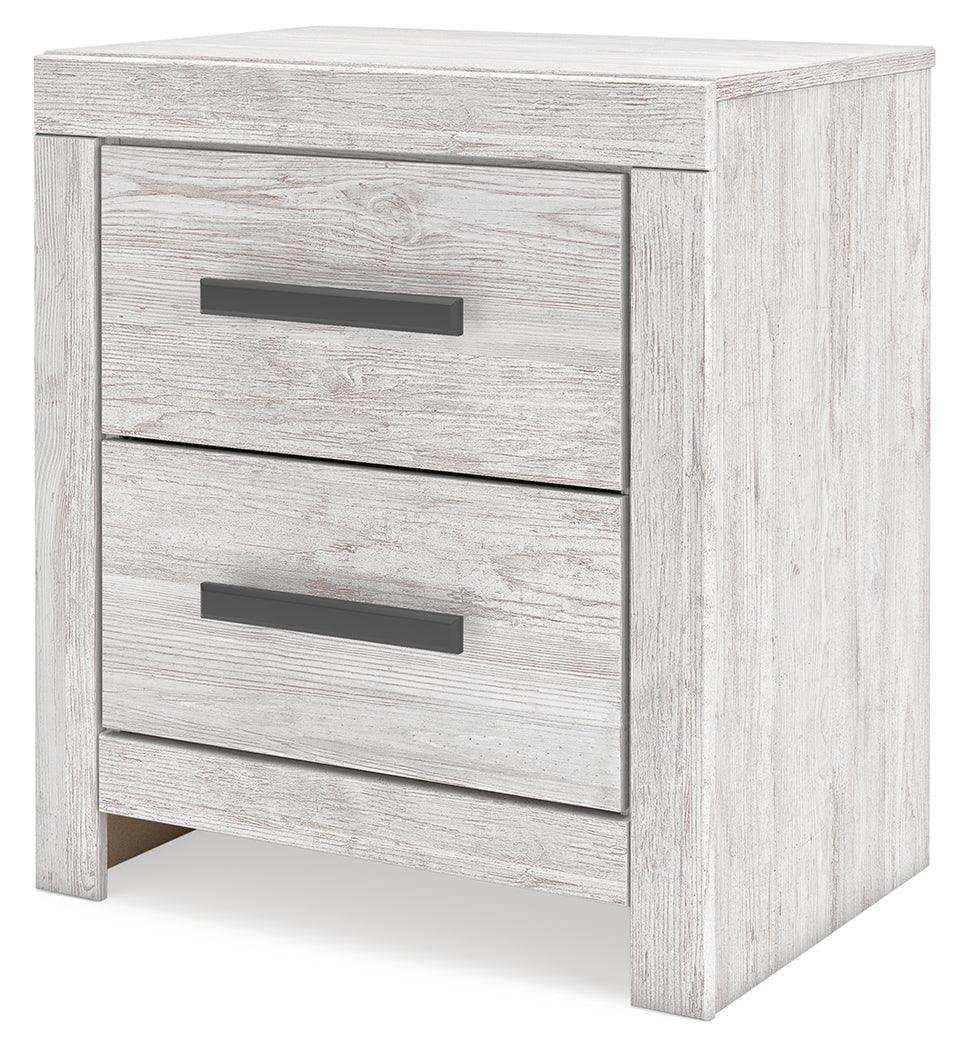 Cayboni Whitewash Nightstand by Ashley at Eve Furniture