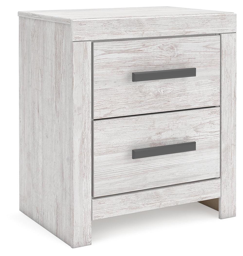 Cayboni Whitewash Nightstand by Ashley at Eve Furniture