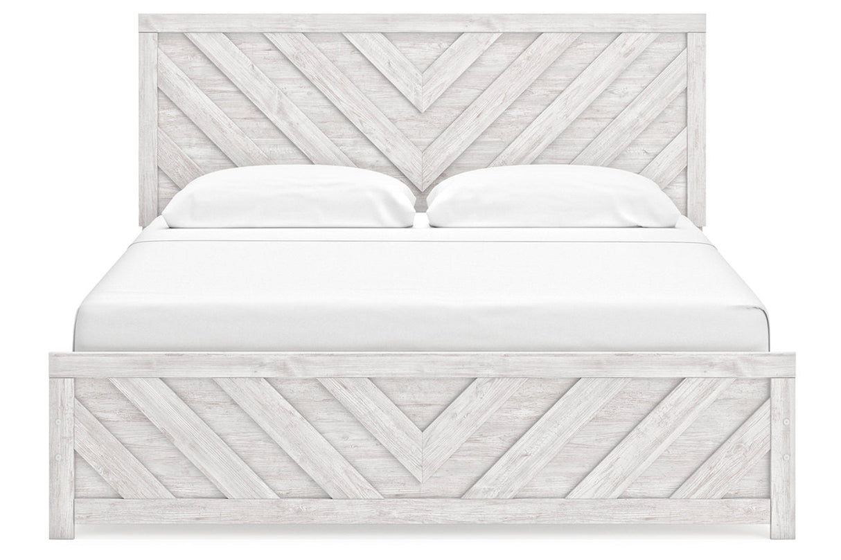 Cayboni Whitewash Panel Bedroom Set by Ashley at Eve Furniture