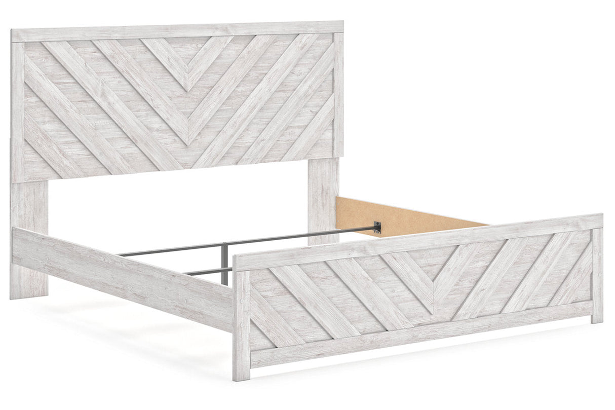 Cayboni Whitewash Panel Bedroom Set by Ashley at Eve Furniture