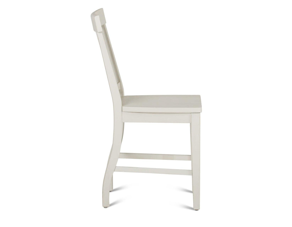 Cayla 24″ Counter Stool, White, Set of 2 by Steve Silver at Eve Furniture