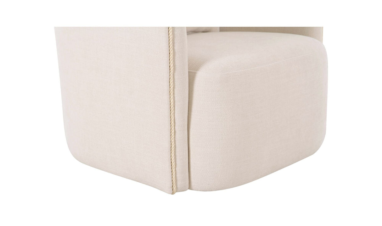 Cecil Accent Chair Warm White by Moe's Home at Eve Furniture
