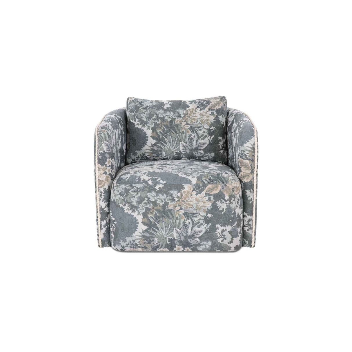 Cecil Blue Tapestry Accent Chair by Moe's Home at Eve Furniture