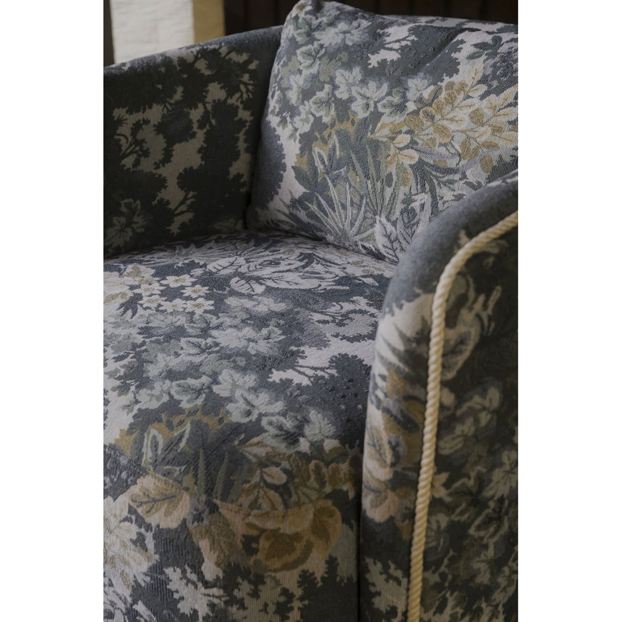 Cecil Blue Tapestry Accent Chair by Moe's Home at Eve Furniture