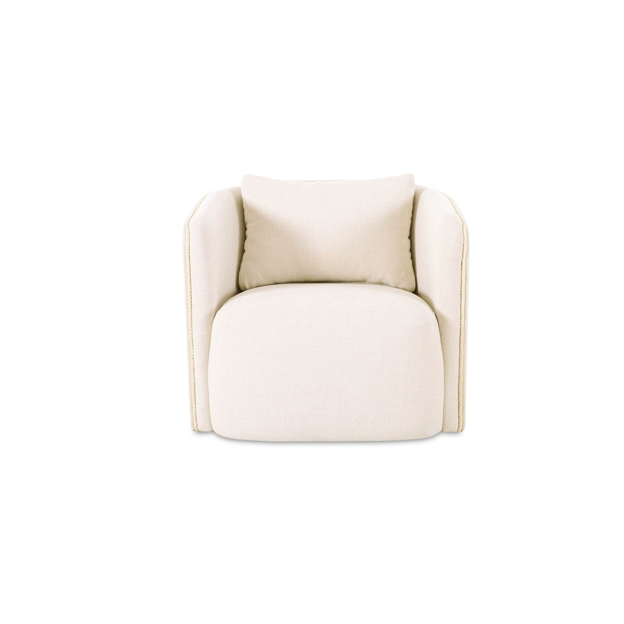 Cecil Warm White Accent Chair by Moe's Home at Eve Furniture