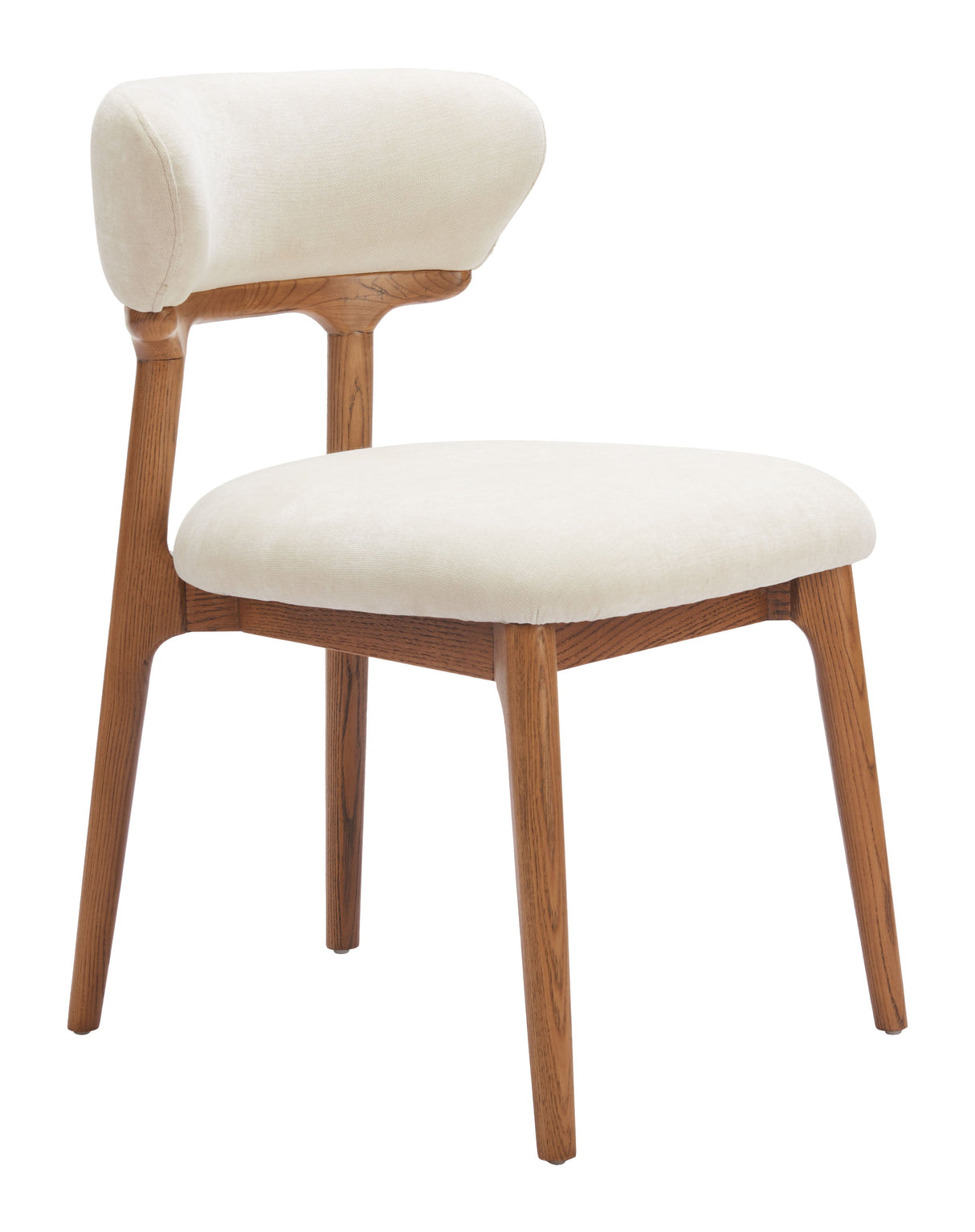 Cedar White & Walnut Dining Chair (Set of 2) by Zuomod at Eve Furniture