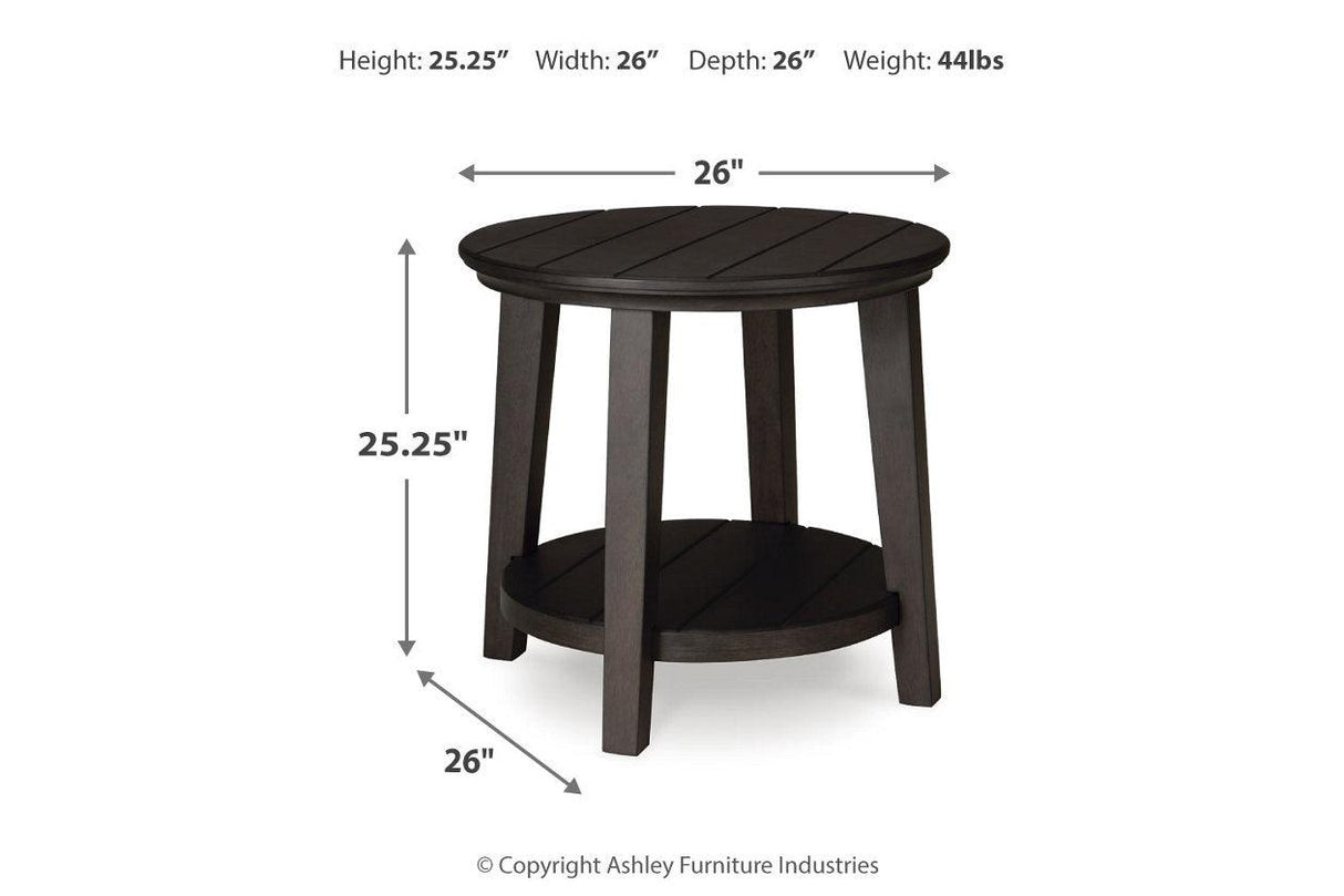 Celamar Dark Brown Coffee Table and 1 End Table by Ashley at Eve Furniture