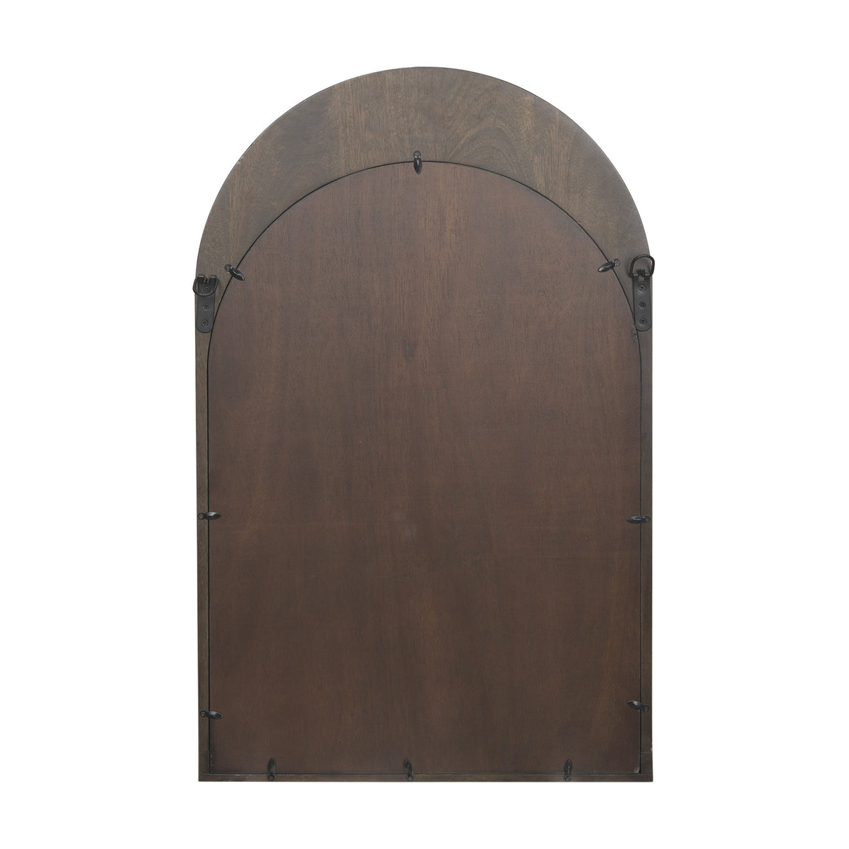 Celeste Dark Brown Wood Arched Mirror by Mercana at Eve Furniture